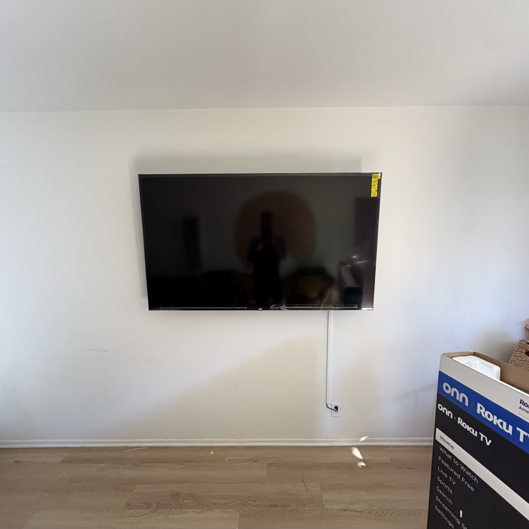 Onn Roku TV in open living room